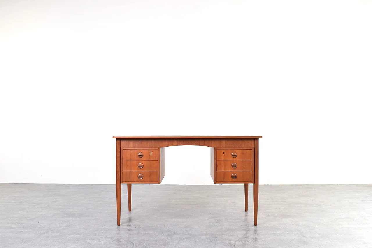 Scrivania Mid-Century in teak, Danimarca, anni '60. 1