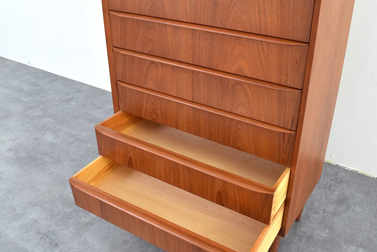 Cassettiera Mid-Century in teak, Danimarca, anni '60. 16