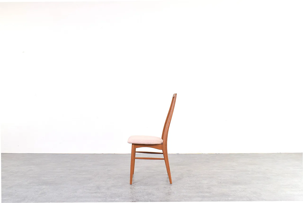 Sedie da pranzo Eva Mid-Century in teak e lana di Niels Koefoed per Koefoed 6