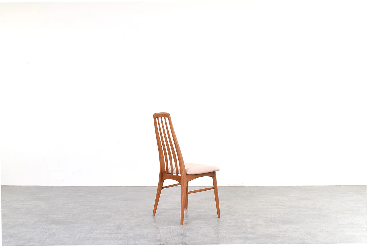 Sedie da pranzo Eva Mid-Century in teak e lana di Niels Koefoed per Koefoed 7