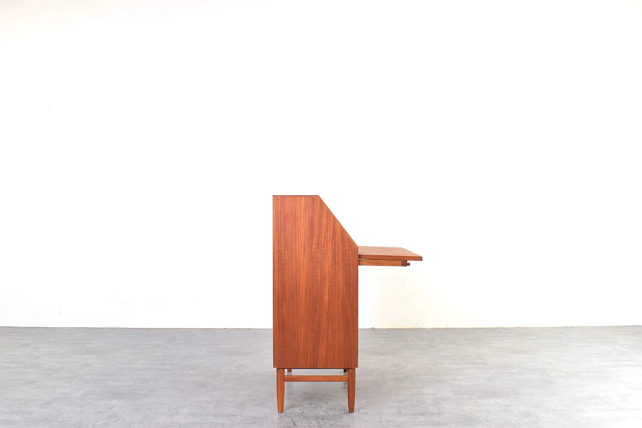 Secretaire danese Mid-Century in teak, anni '60. 8