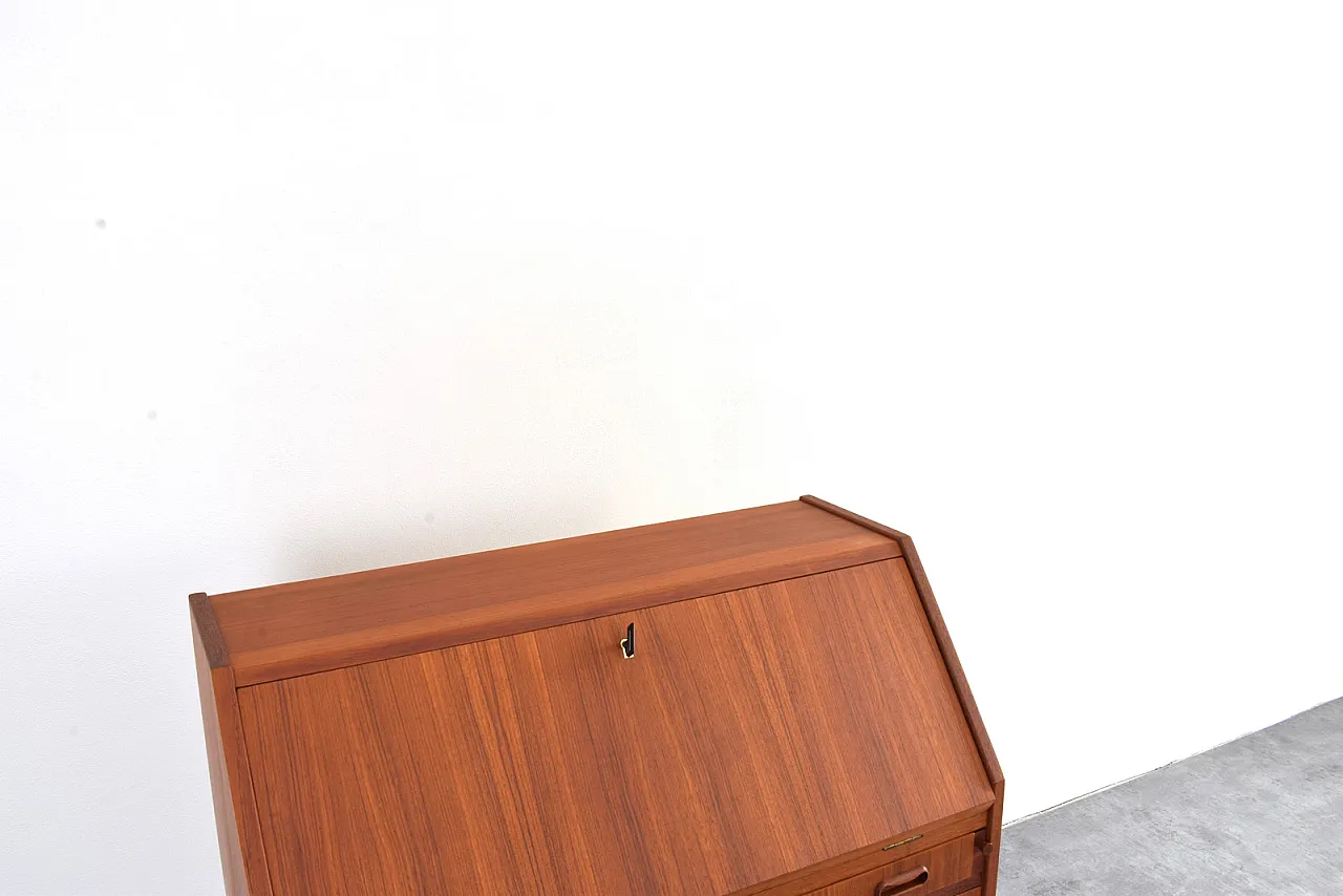 Secretaire danese Mid-Century in teak, anni '60. 17