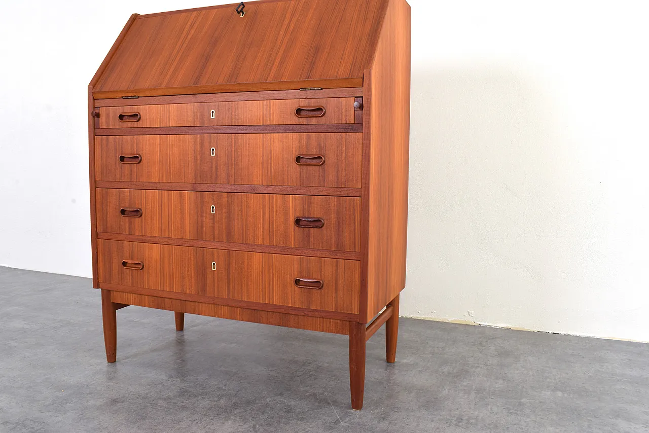 Secretaire danese Mid-Century in teak, anni '60. 20