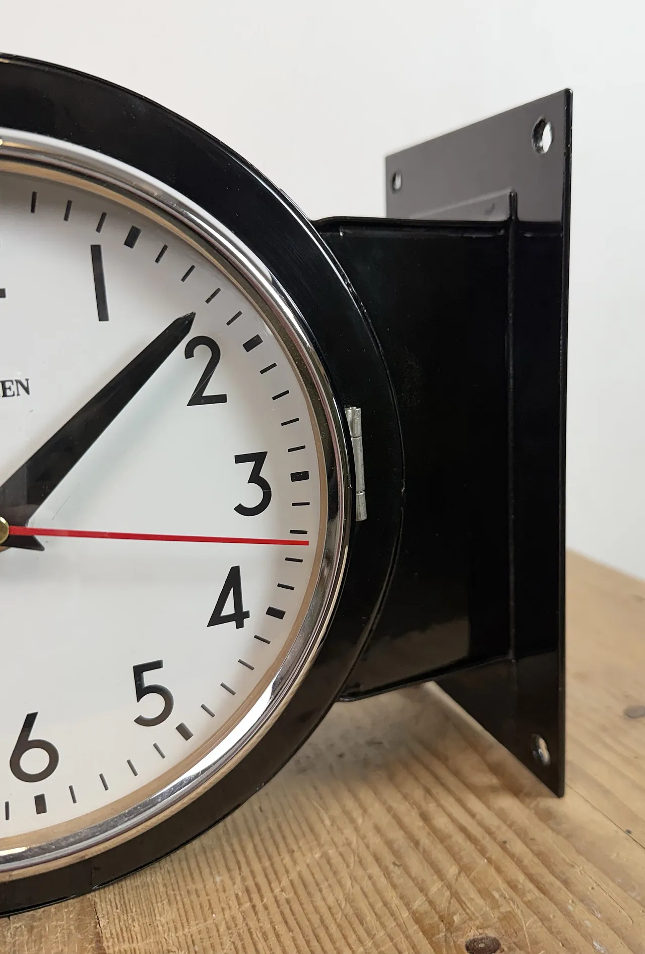 Vintage Black Citizen Double-Sided Ship Wall Clock, 1980s 16