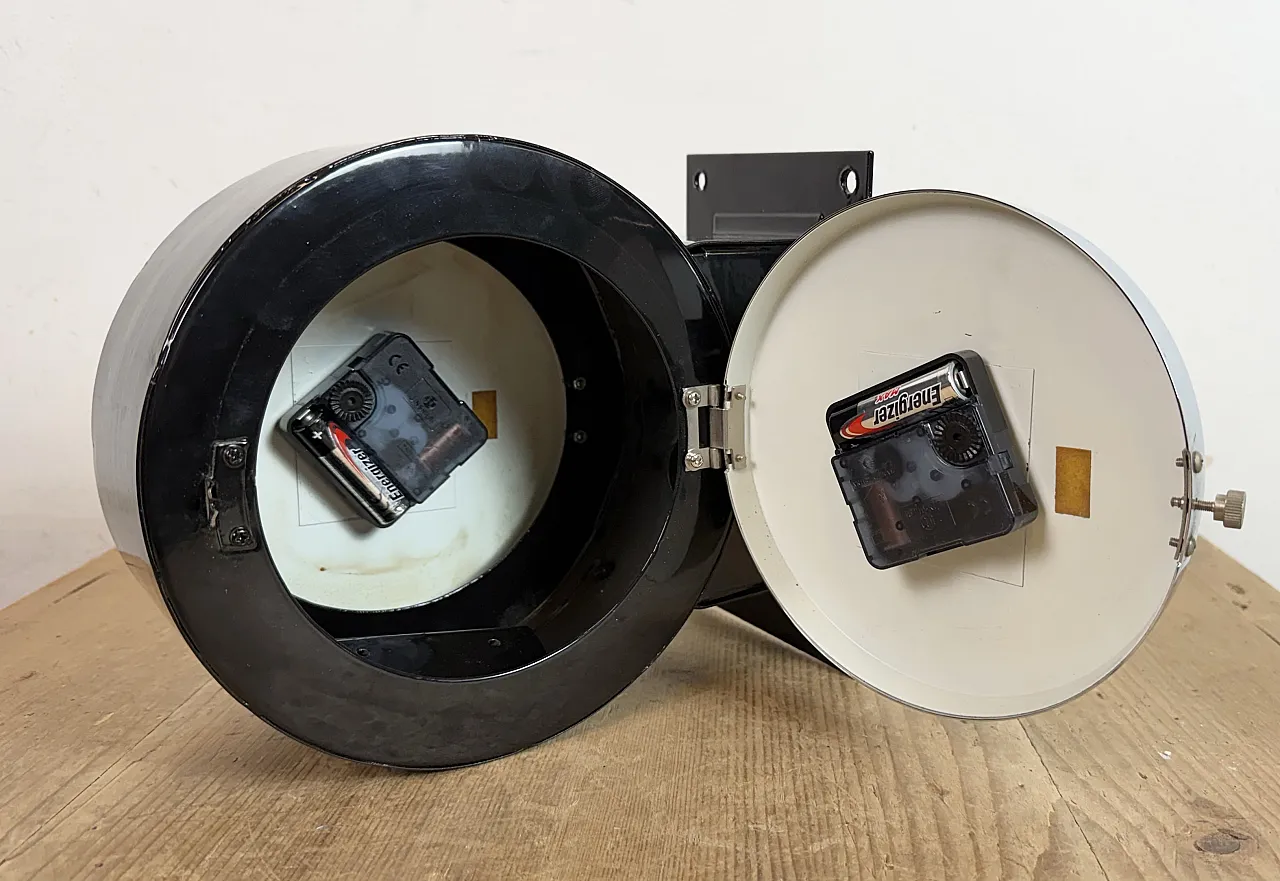 Vintage Black Citizen Double-Sided Ship Wall Clock, 1980s 20