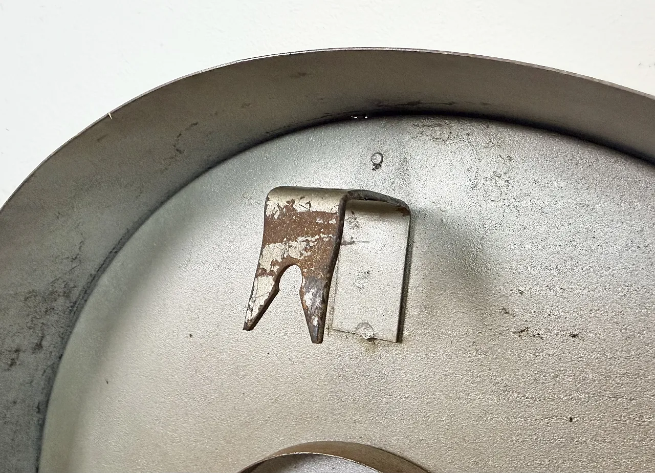 Beige Industrial Factory Wall Clock from IBM, 1950s 15