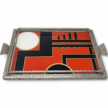 Vassoio geometrico Art Déco, anni '30