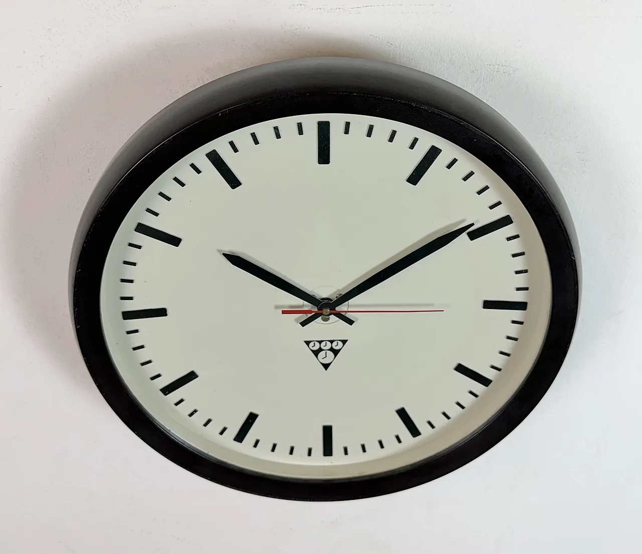 Industrial Bakelite Factory Wall Clock from Pragotron, 1970s 6