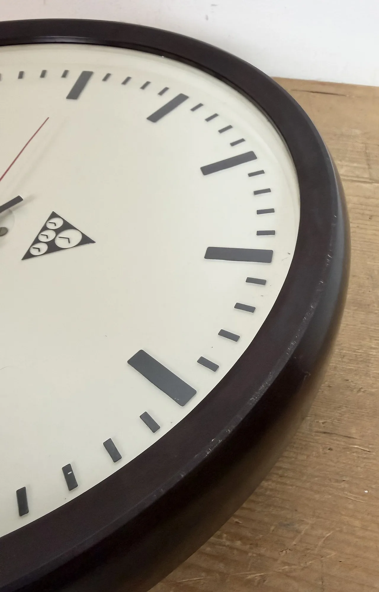 Industrial Bakelite Factory Wall Clock from Pragotron, 1970s 15