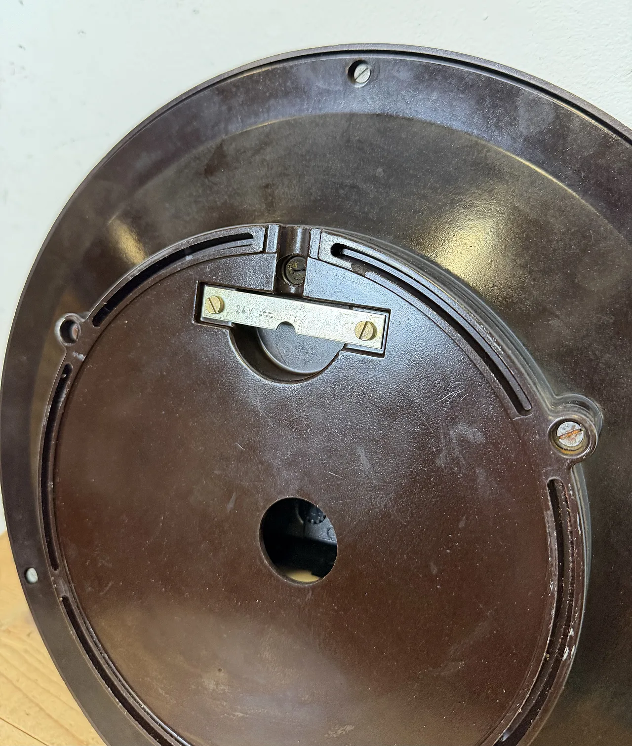 Industrial Bakelite Factory Wall Clock from Pragotron, 1970s 18