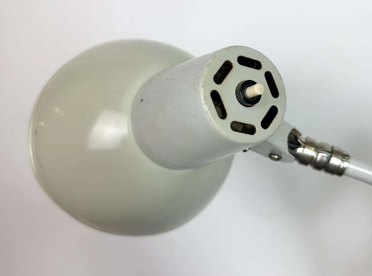 Lampada da parete industriale a forbice grigia di SIS, Germania, anni '60 6