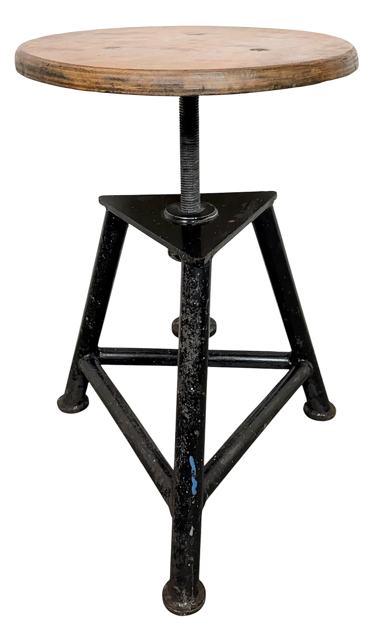 Black Industrial Workshop Swivel Stool, 1960s 1