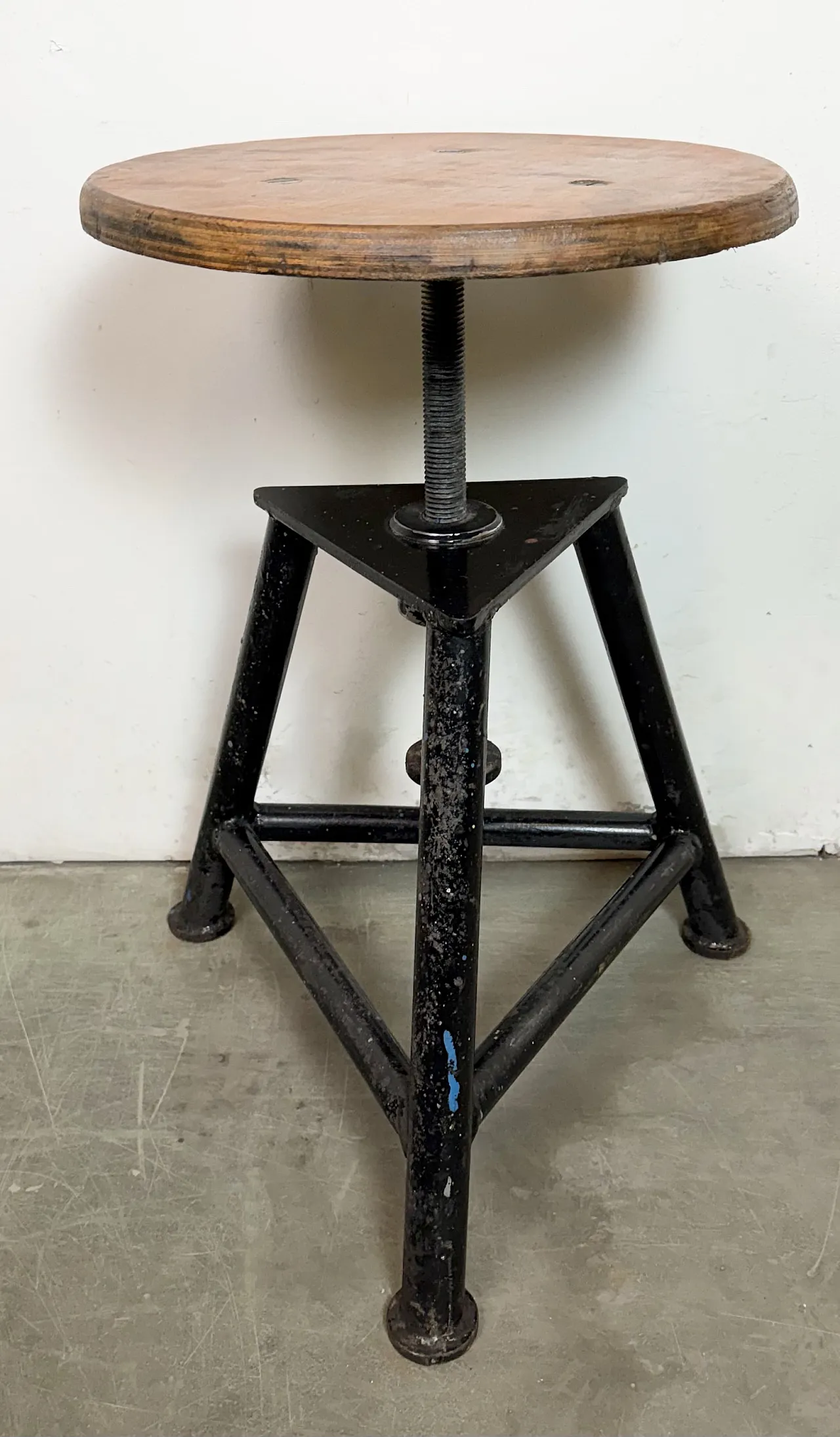 Black Industrial Workshop Swivel Stool, 1960s 2