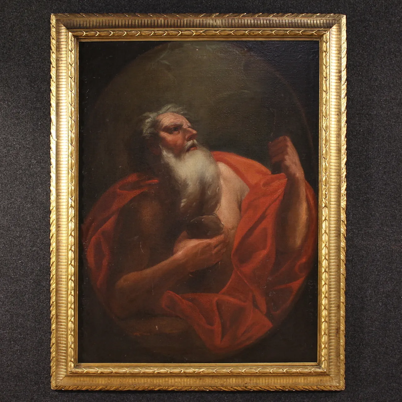 Italian painting Saint Jerome, 17th century 1