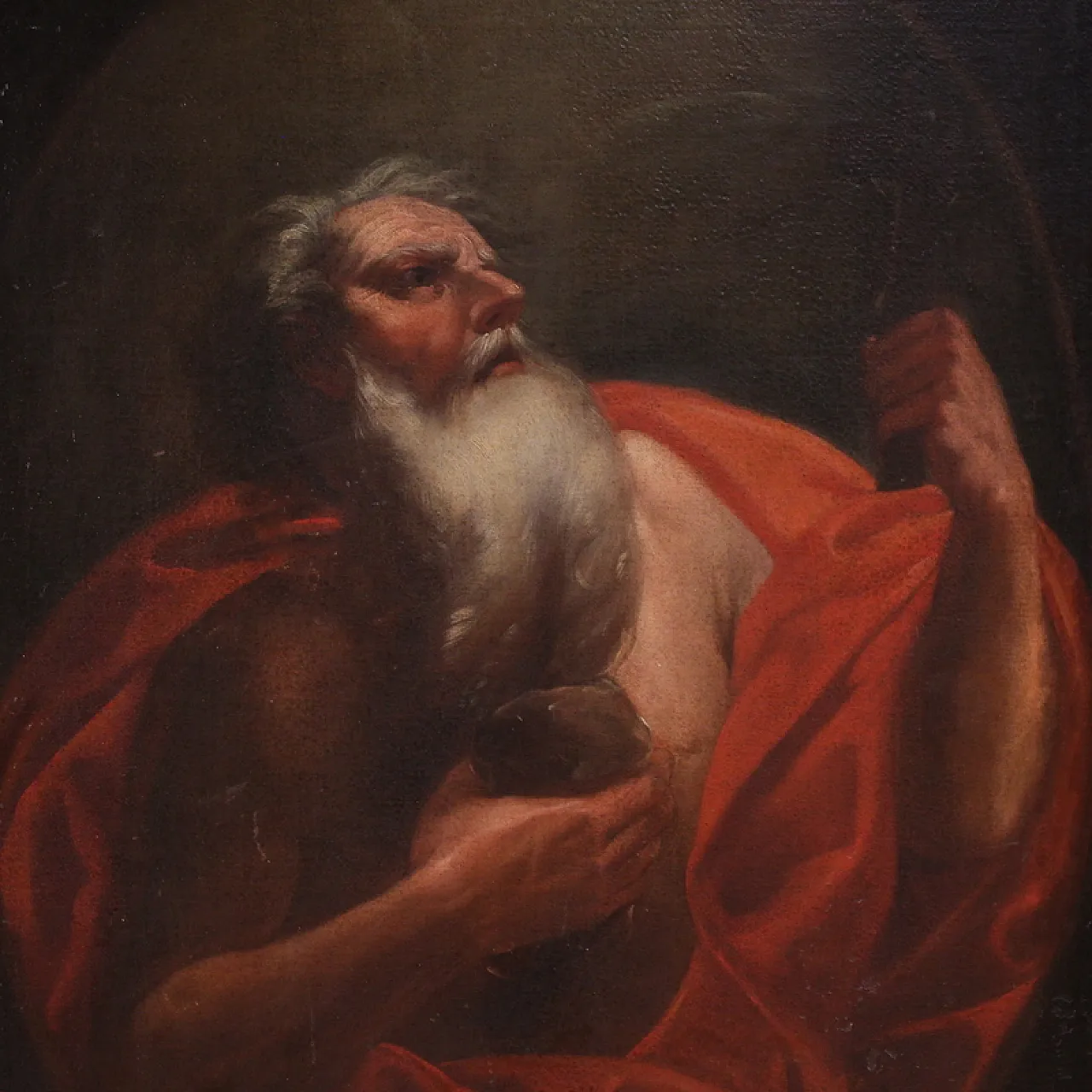 Italian painting Saint Jerome, 17th century 3