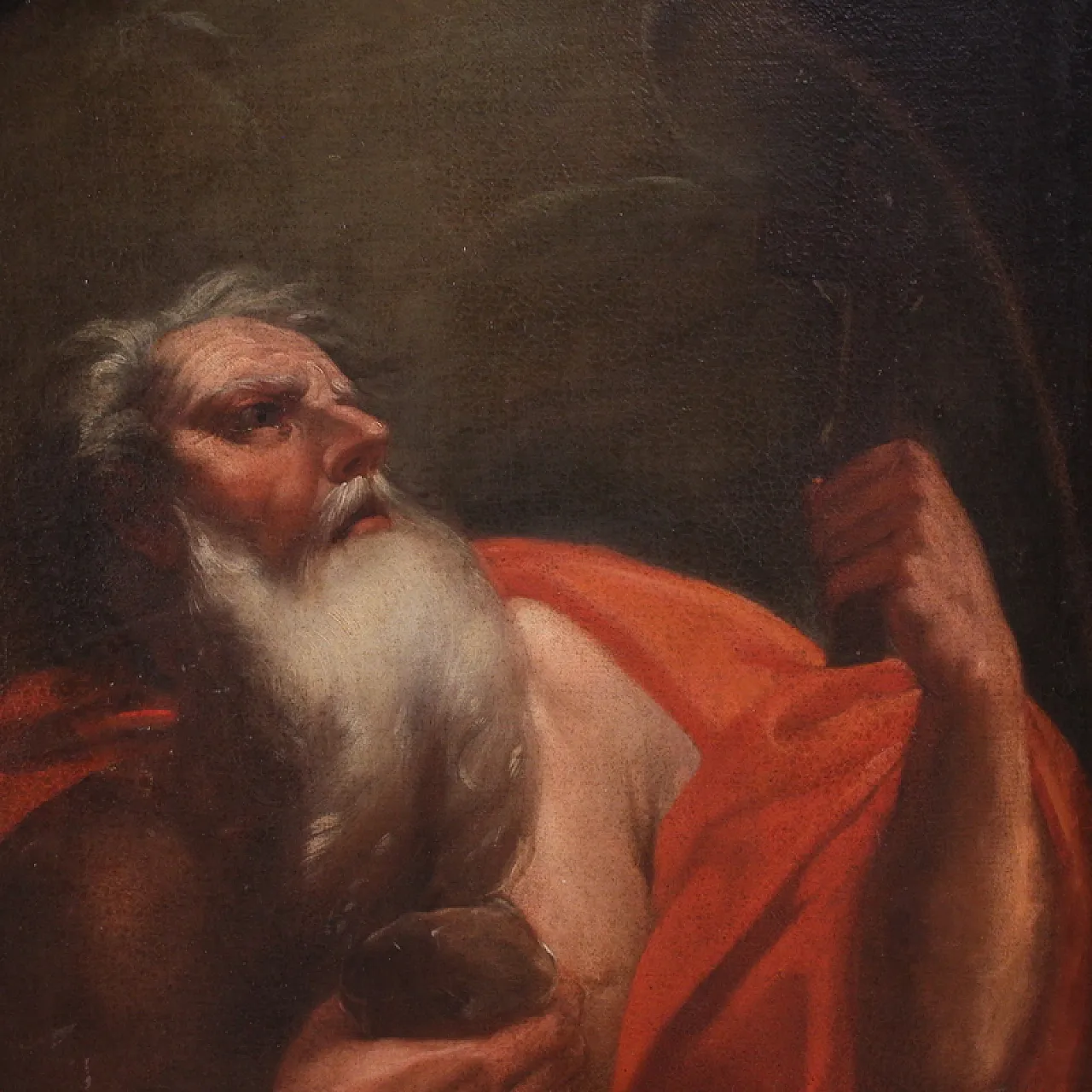 Italian painting Saint Jerome, 17th century 6