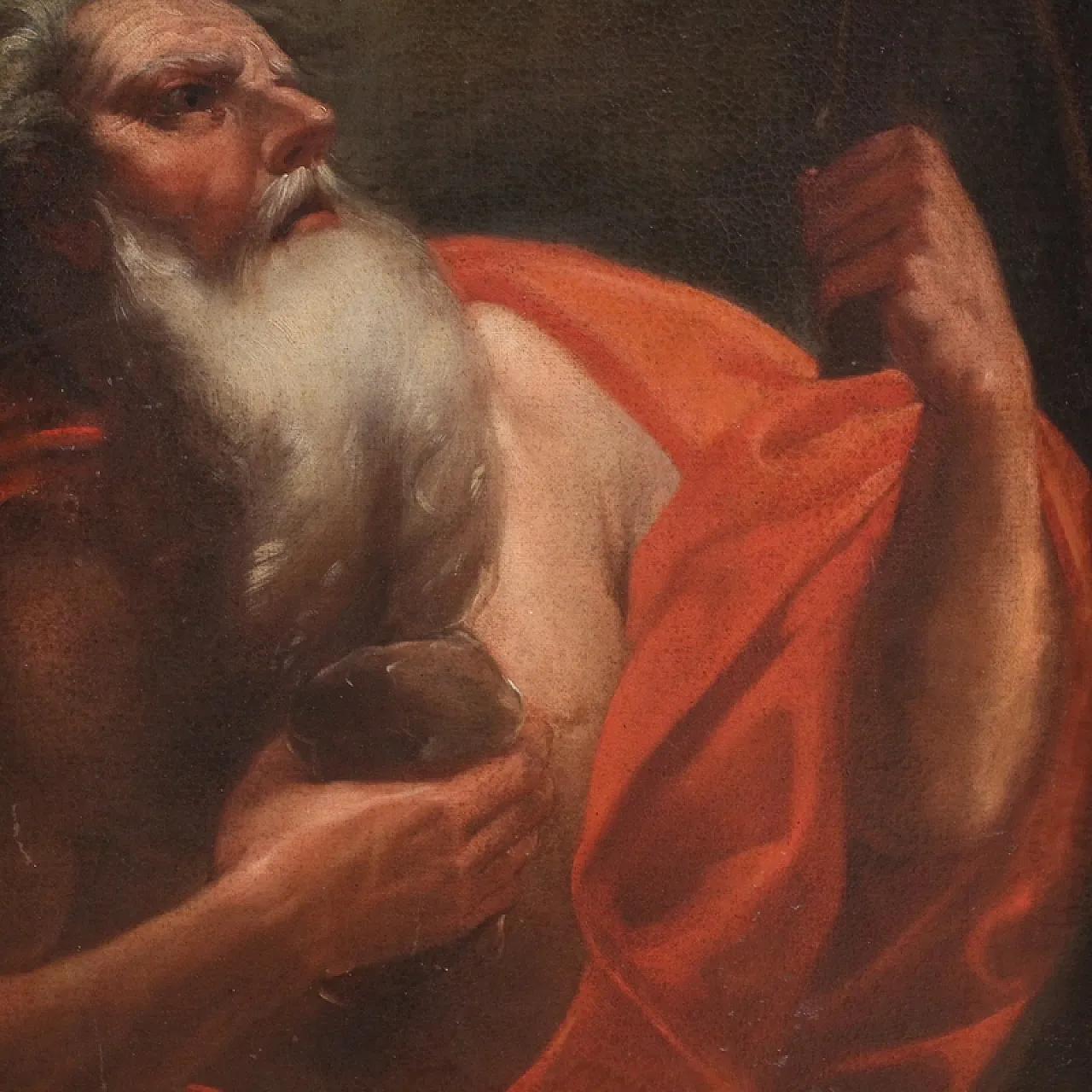 Italian painting Saint Jerome, 17th century 9