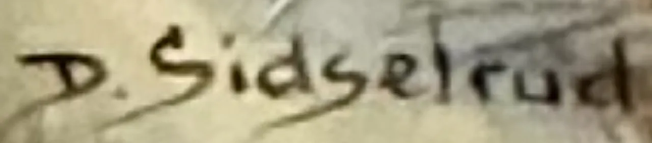 Dipinto olio su tela di Dagfin Sidselrud, Norvegia, primi ’900 3