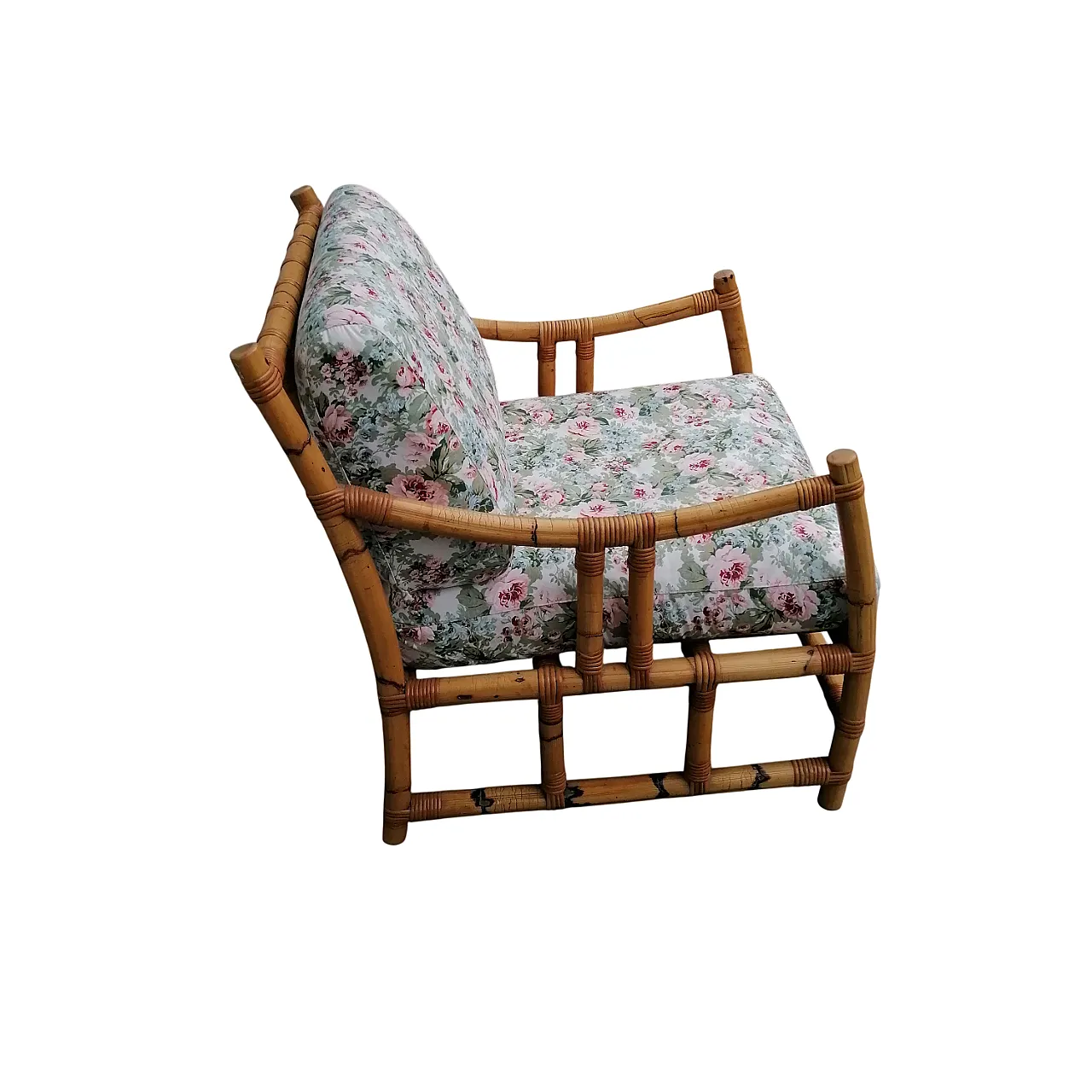 Bamboo armchair, 70s 4