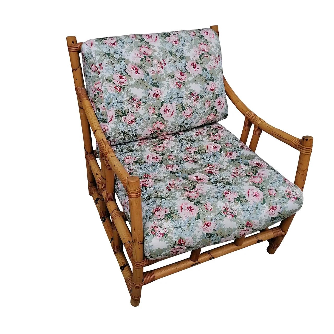 Bamboo armchair, 70s 6