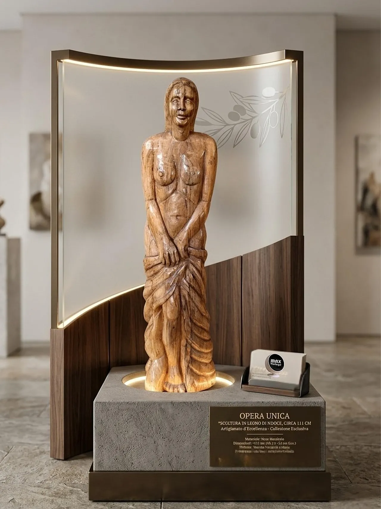 Female Nude, lignea sculpture, 1940s 15