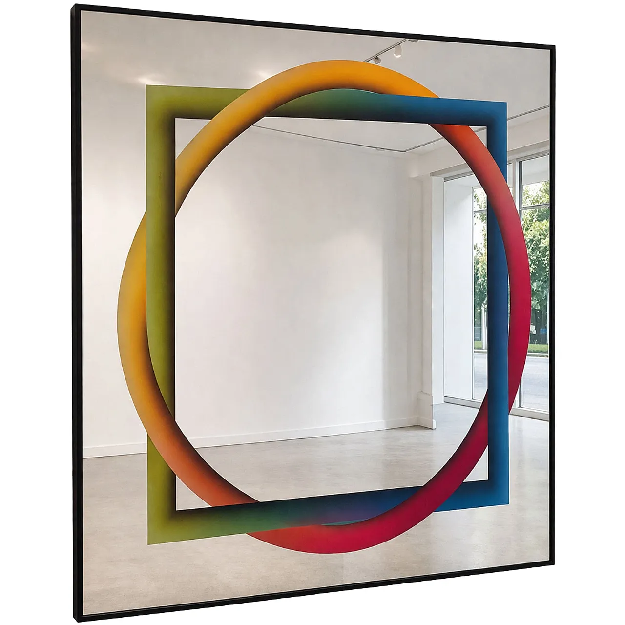 Specchio di Rogelio Polesello Morphos per Acerbis, anni '70 1