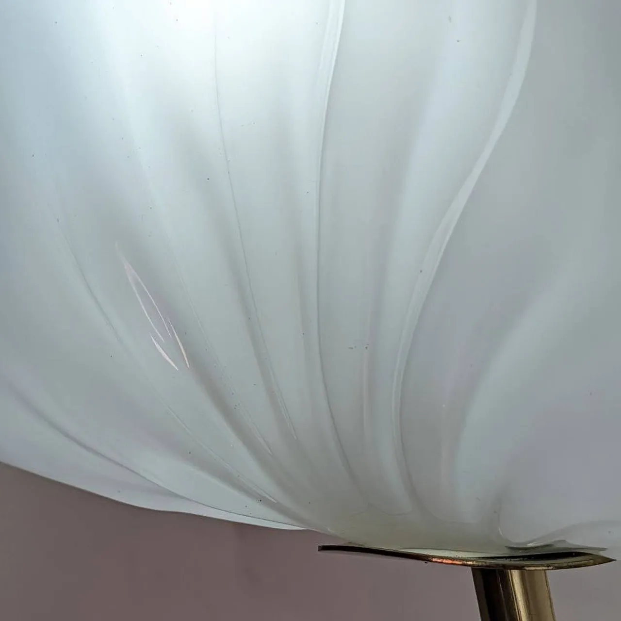 Coppia di appliques a foglia in vetro di Murano e ottone di PAF Studio 2