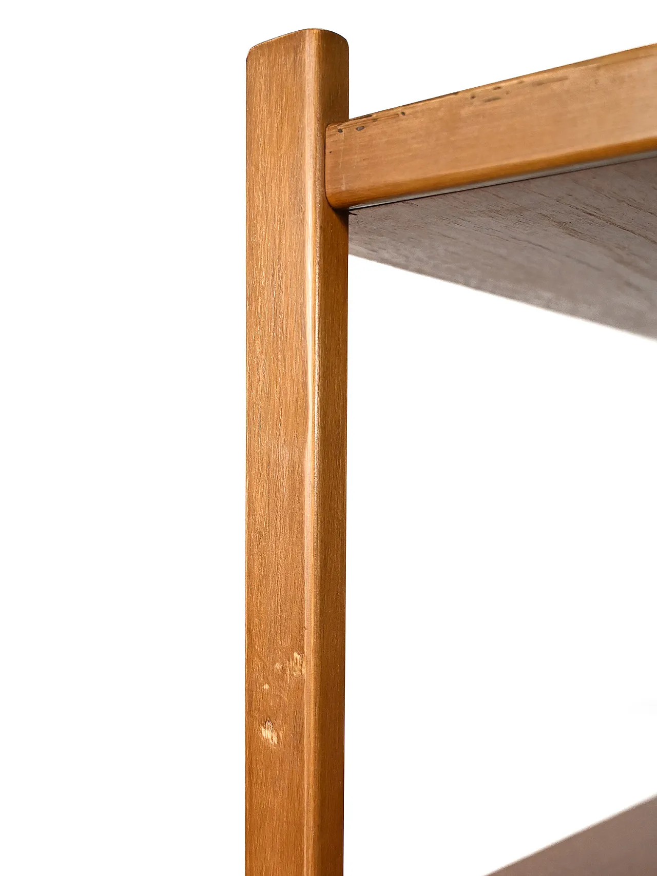 Scandinavian teak bookcase with extractable desk 7
