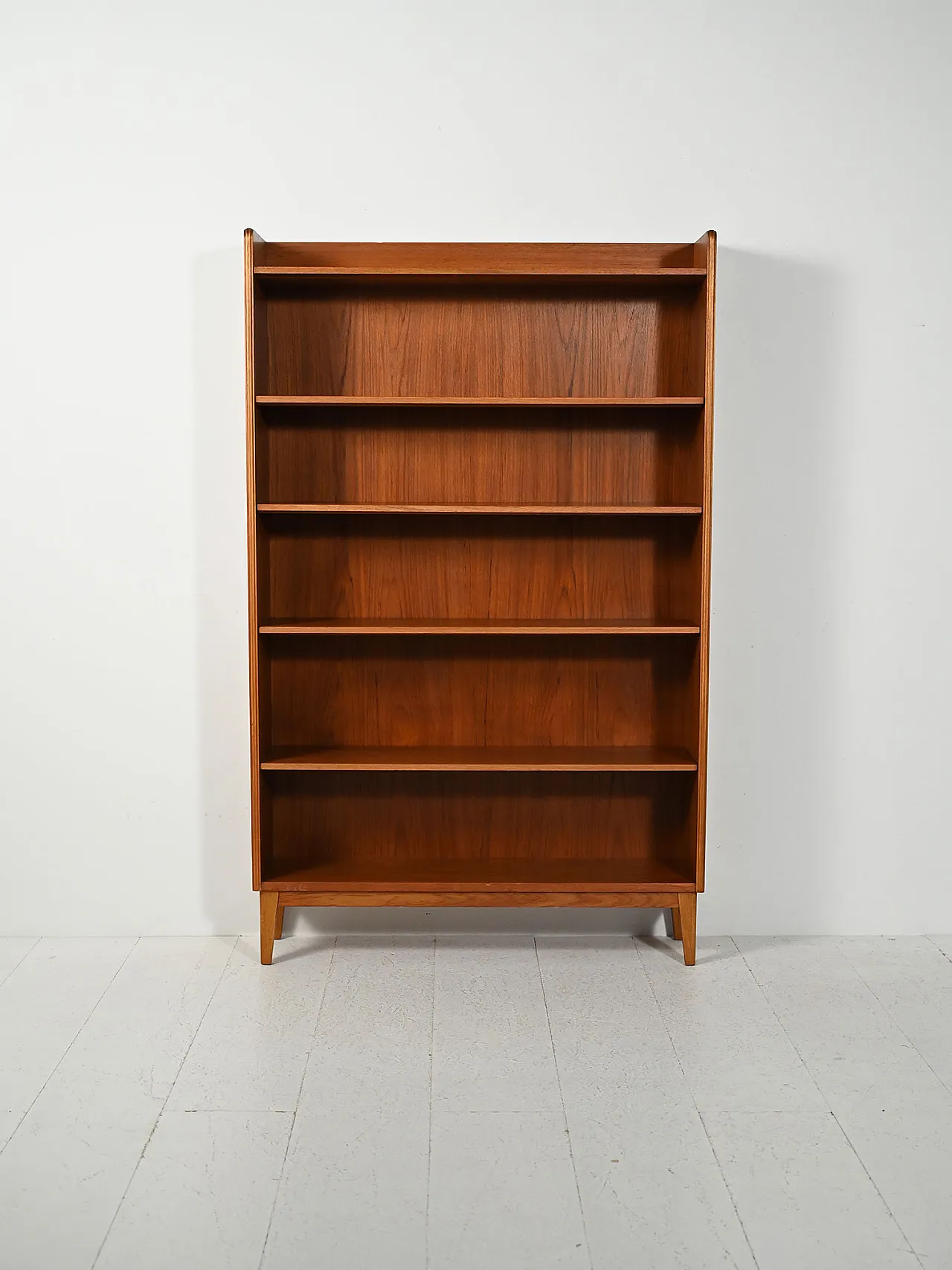 Scandinavian teak bookcase by Ferdinand Lundquist, 1960s 2