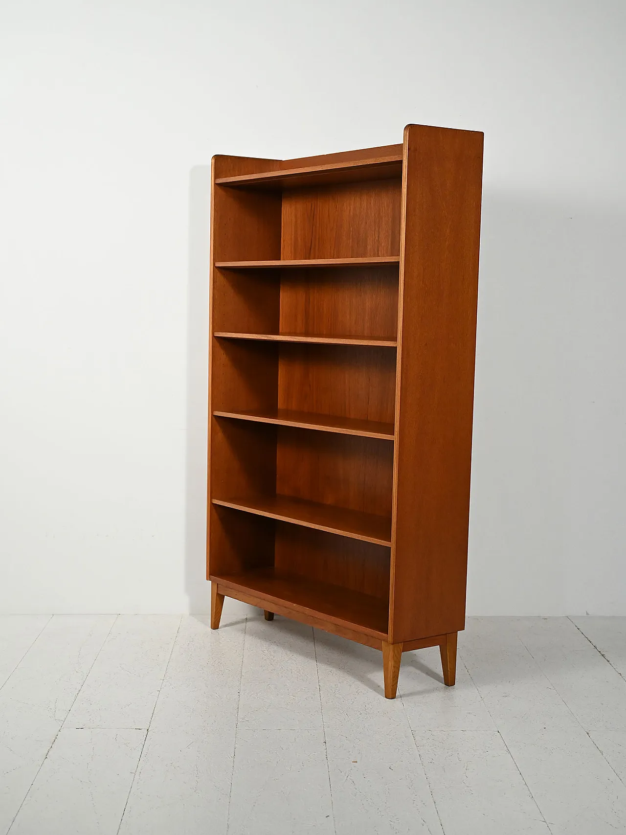 Scandinavian teak bookcase by Ferdinand Lundquist, 1960s 4