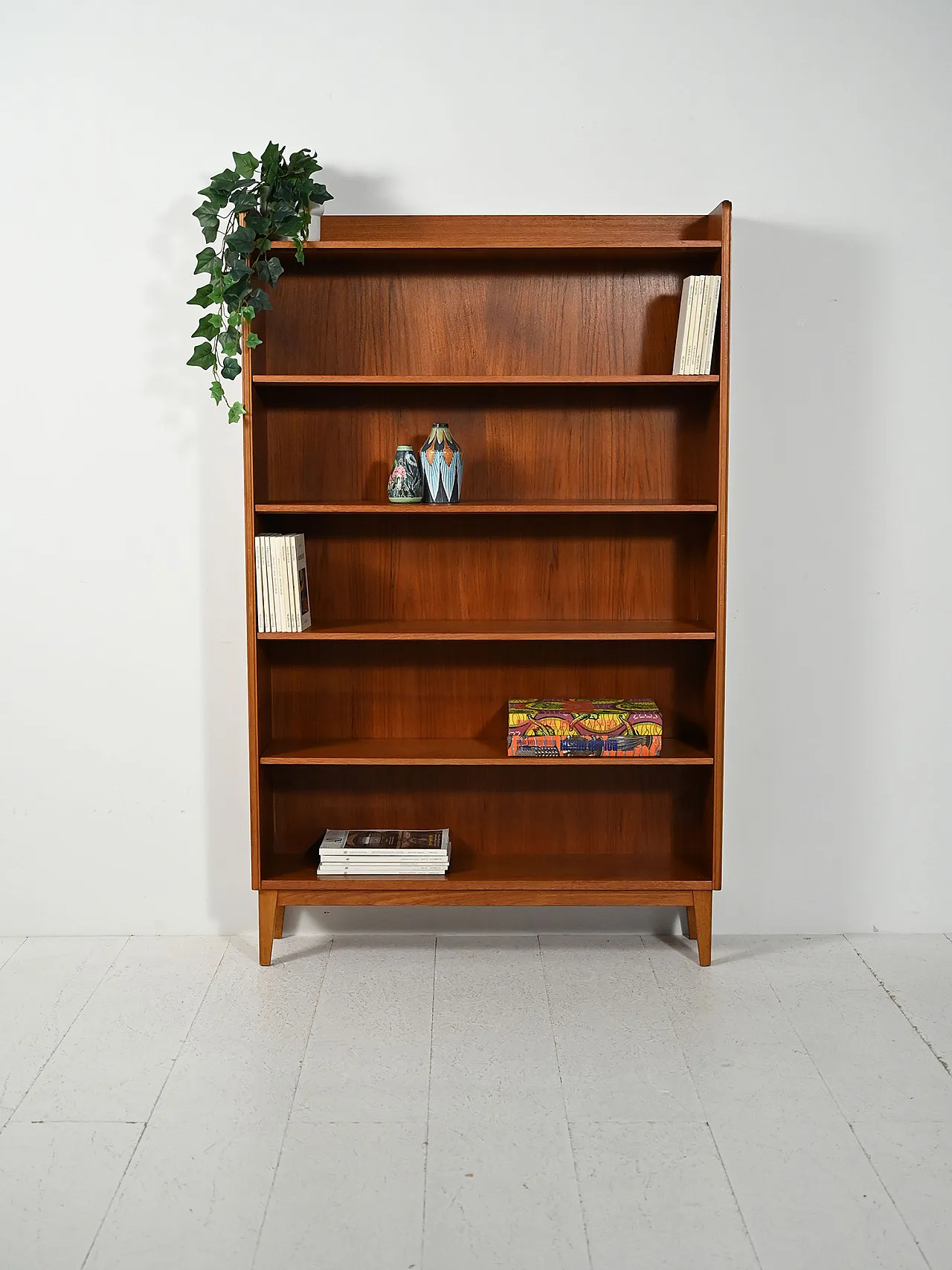 Scandinavian teak bookcase by Ferdinand Lundquist, 1960s 1
