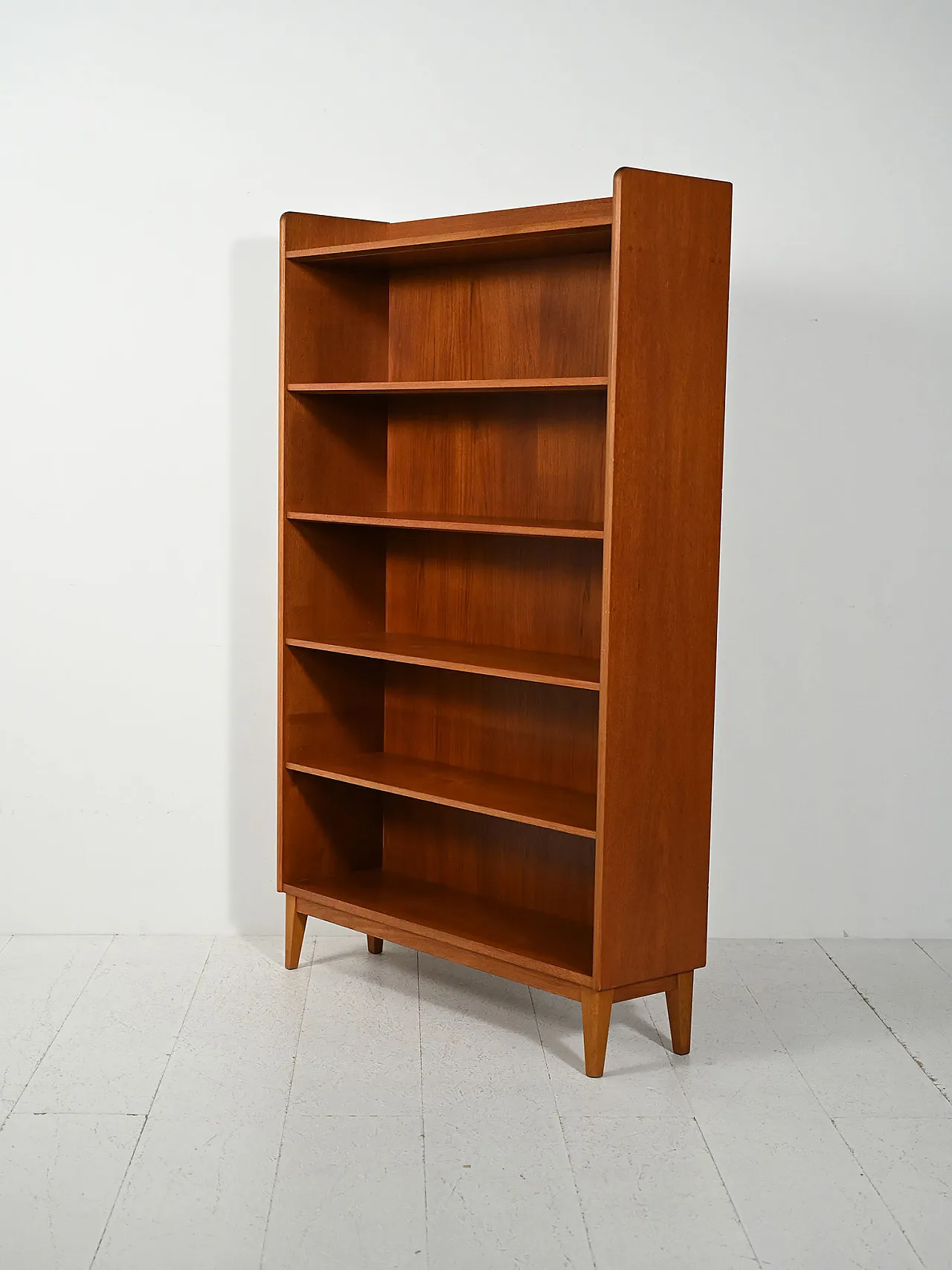 Scandinavian teak bookcase by Ferdinand Lundquist, 1960s 4