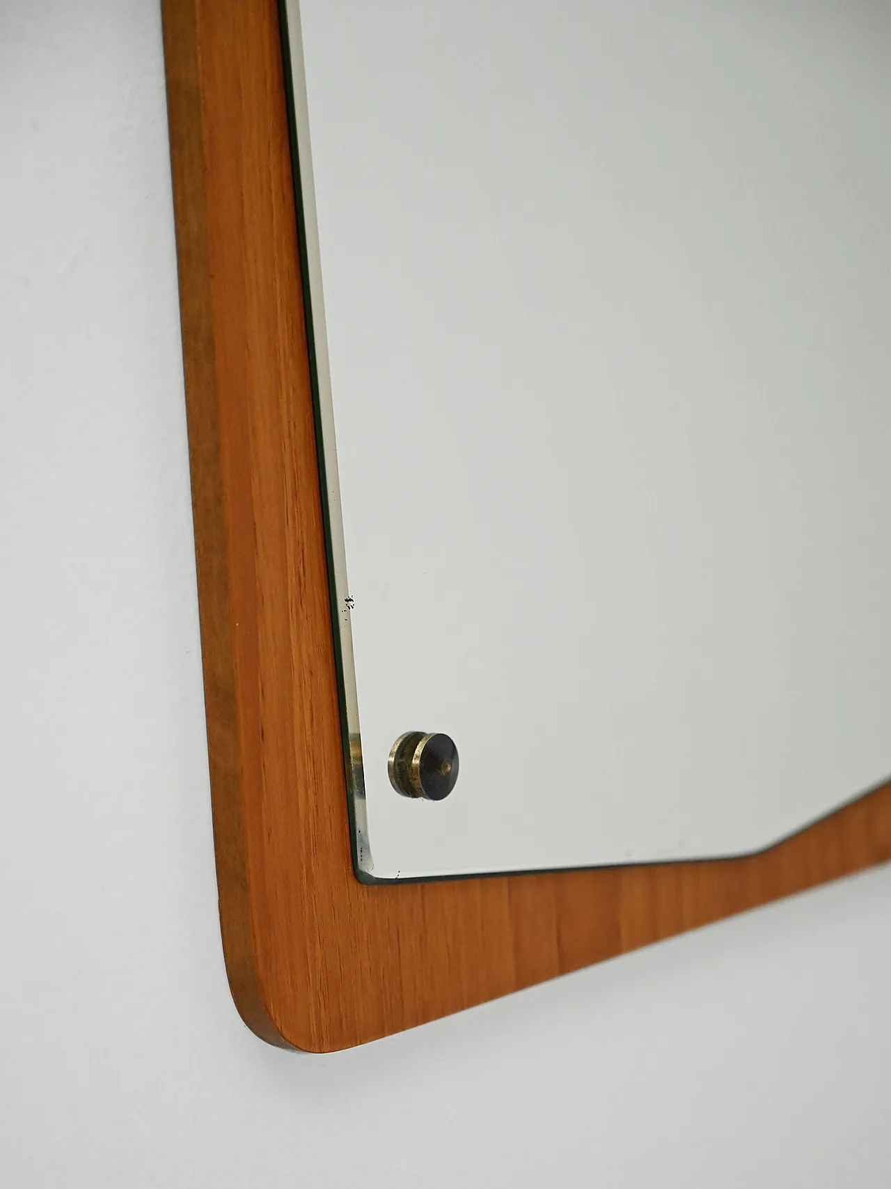 Specchio sagomato svedese in teak 2