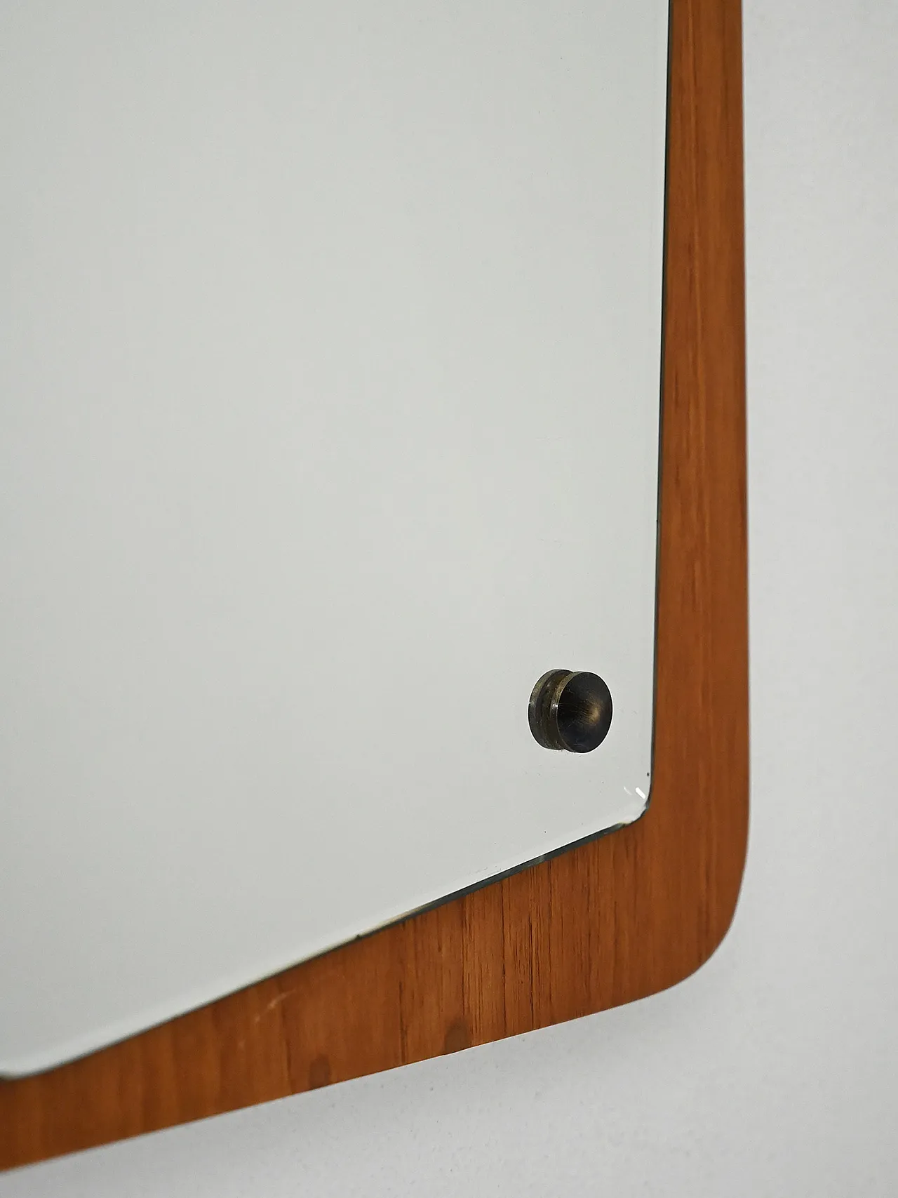 Specchio sagomato svedese in teak 3