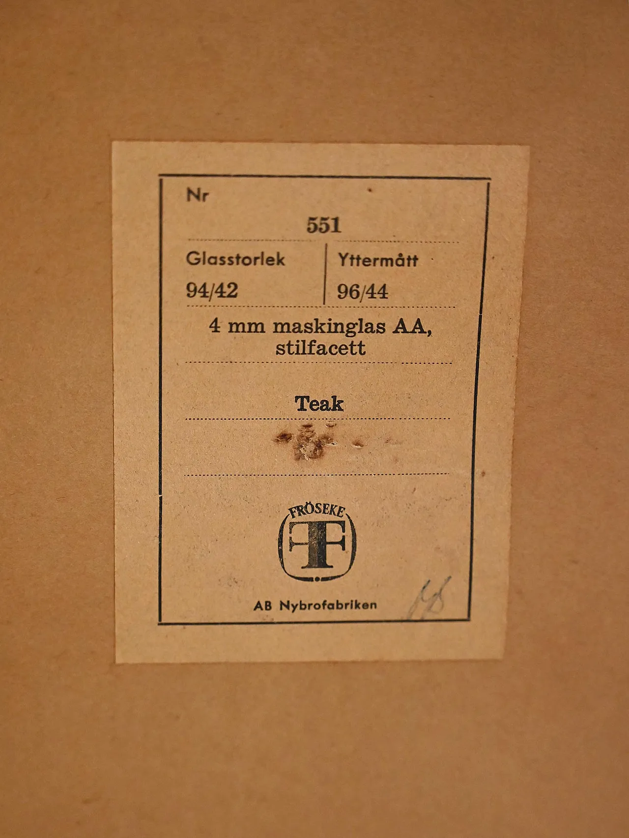Specchio sagomato svedese in teak 5