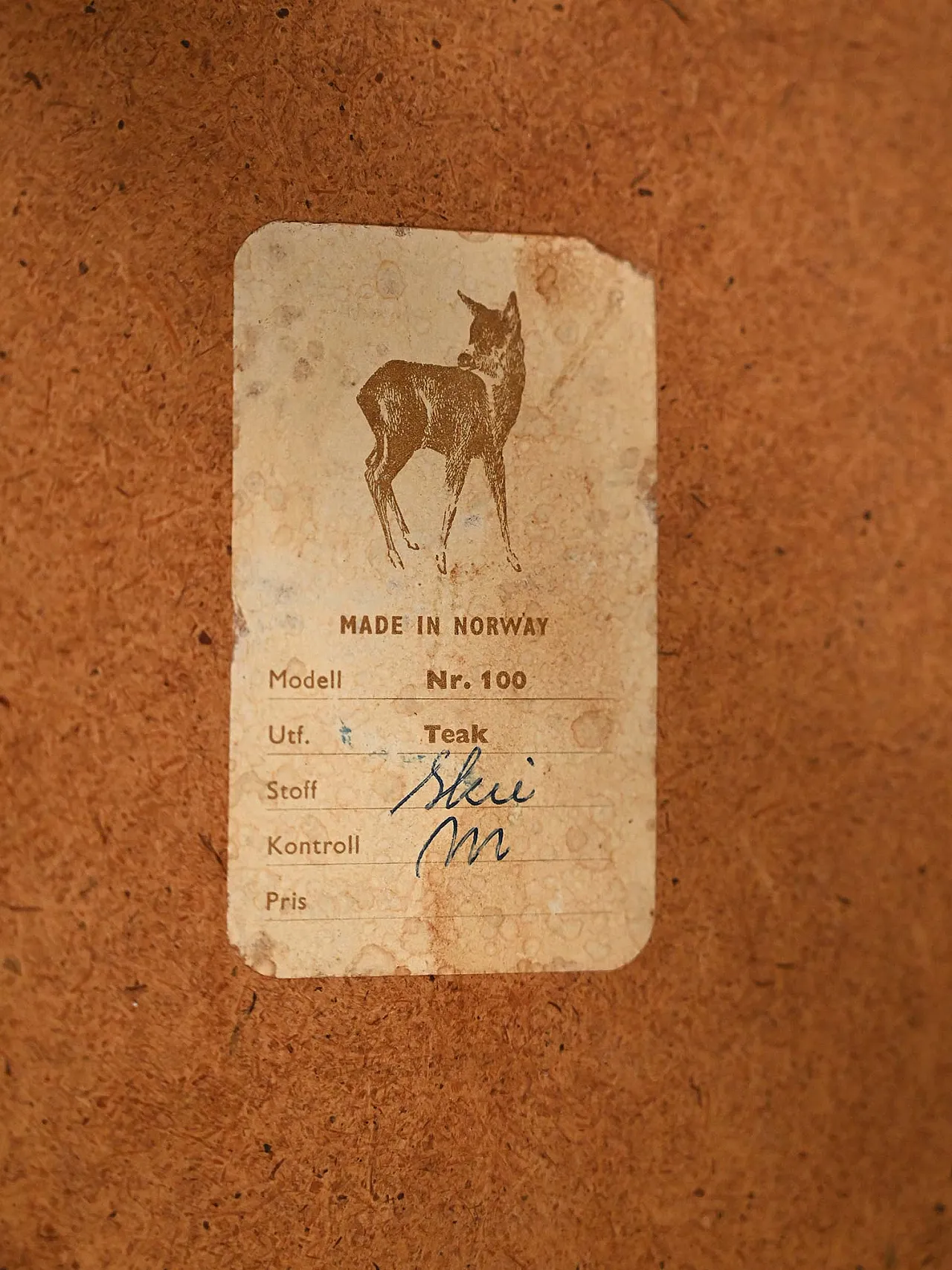 Norwegian footstool from the 1950s and 1960s 6