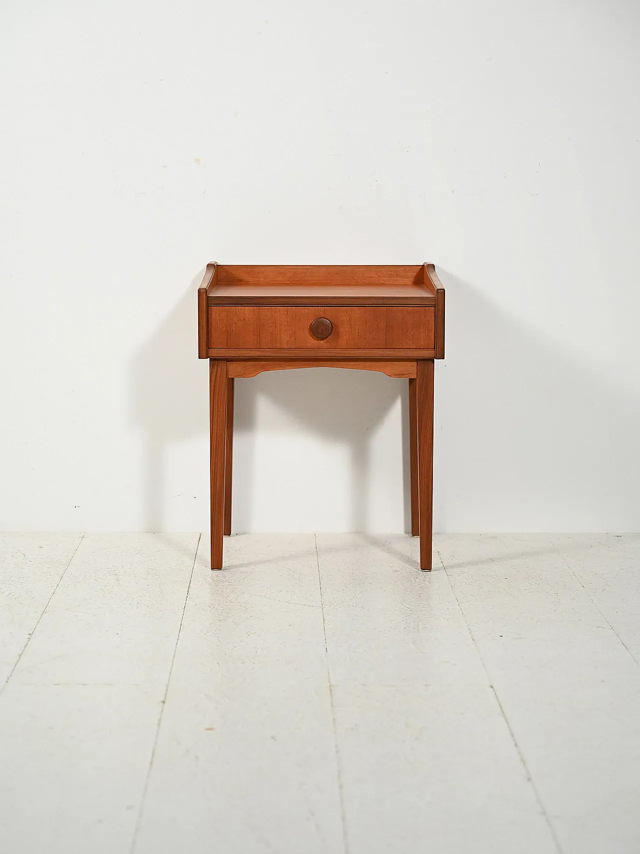 Scandinavian 1950s bedside table in teak 2