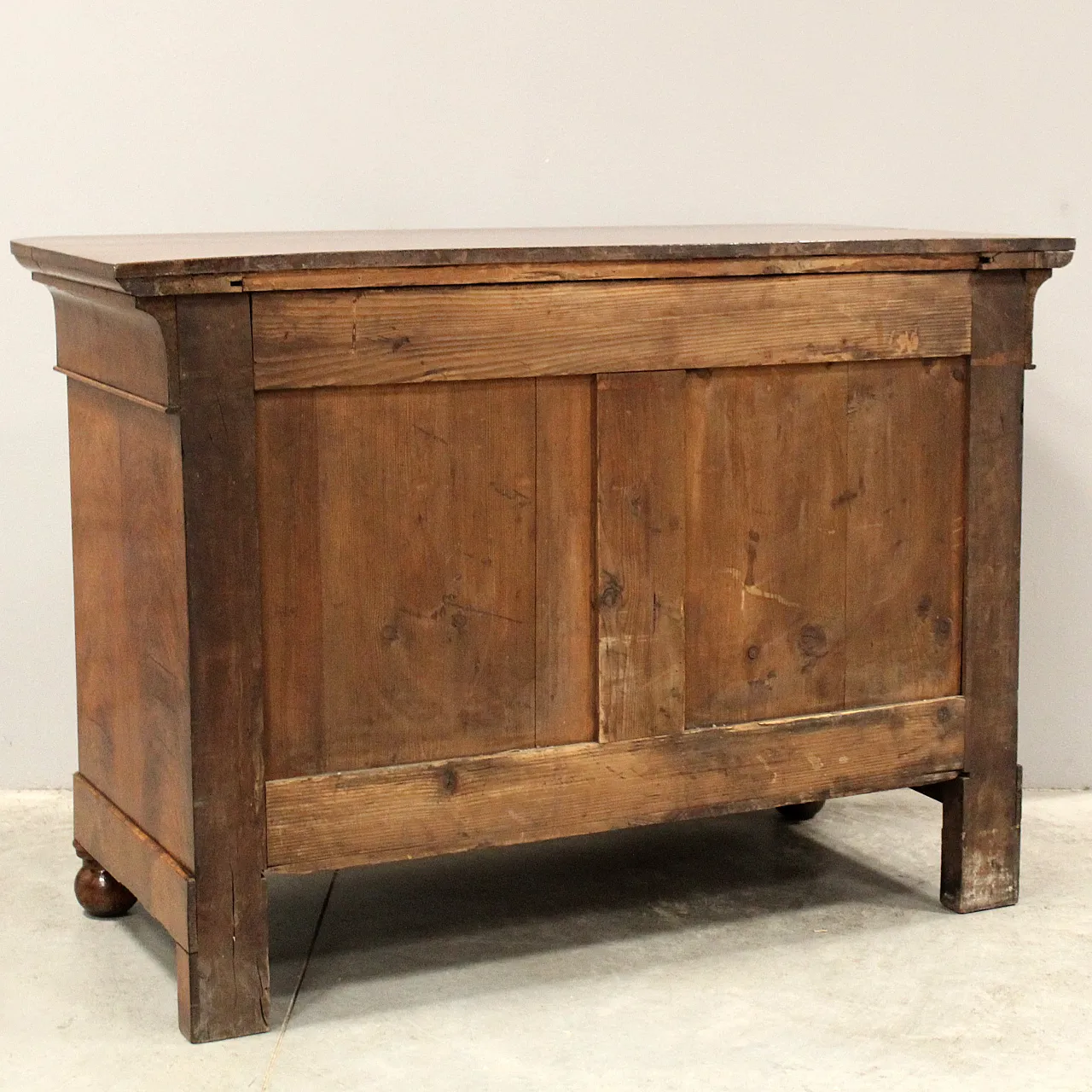 Louis Philippe chest of drawers Italian walnut,  19th century 11