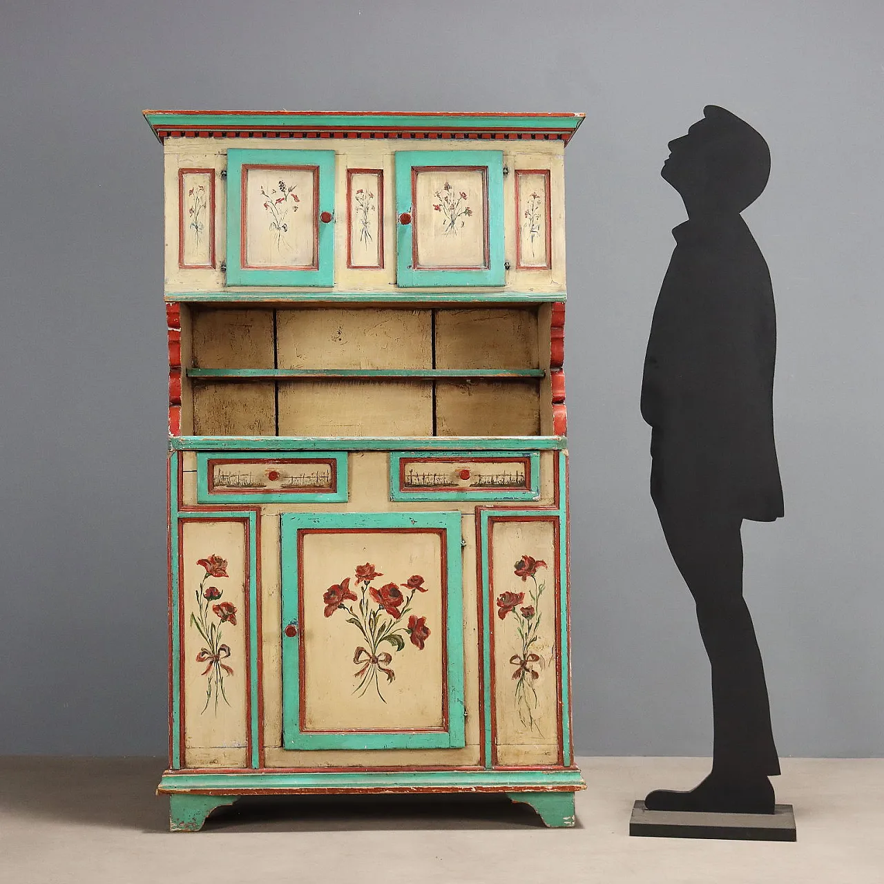 Credenza in abete laccata, '800 3