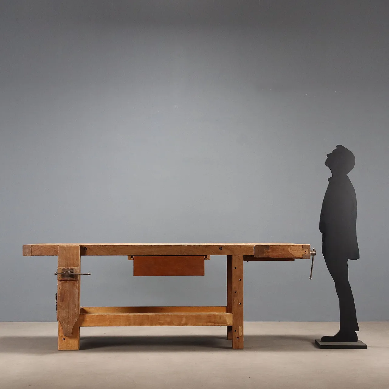 Carpenter's workbench in mahogany and beech, 19th century 3