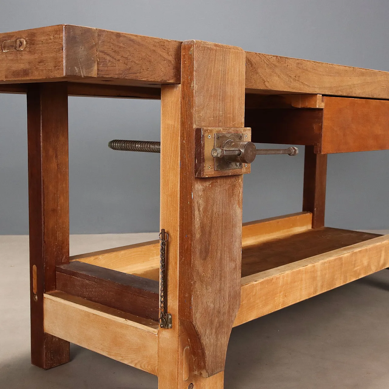 Carpenter's workbench in mahogany and beech, 19th century 5