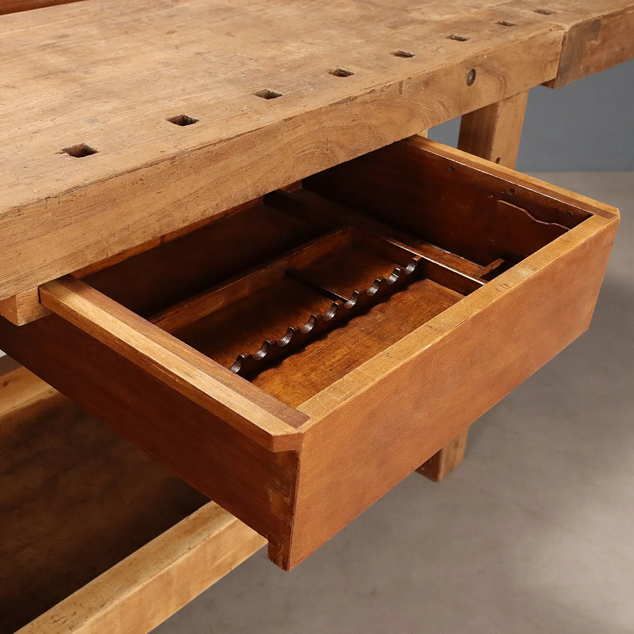 Carpenter's workbench in mahogany and beech, 19th century 6