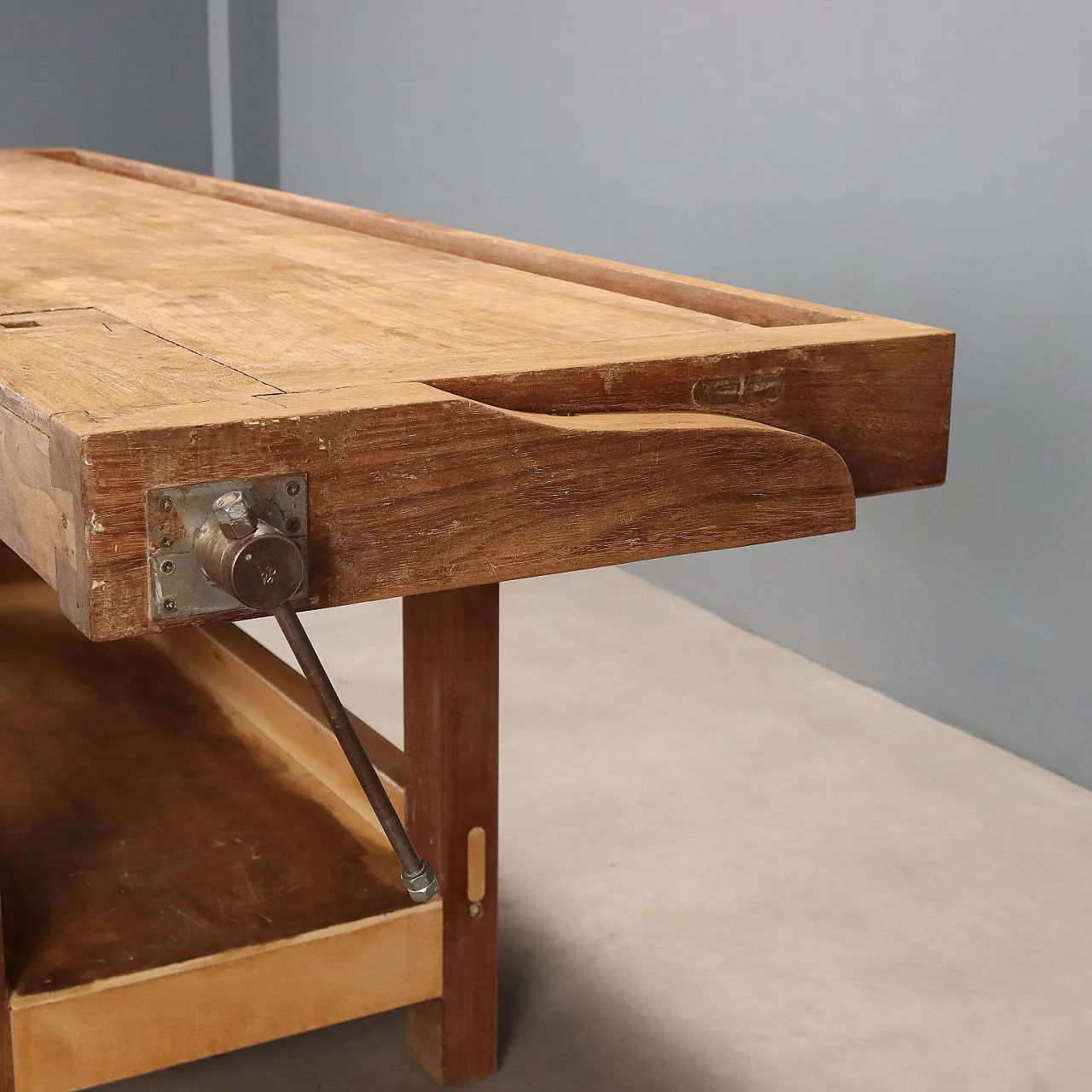 Carpenter's workbench in mahogany and beech, 19th century 8