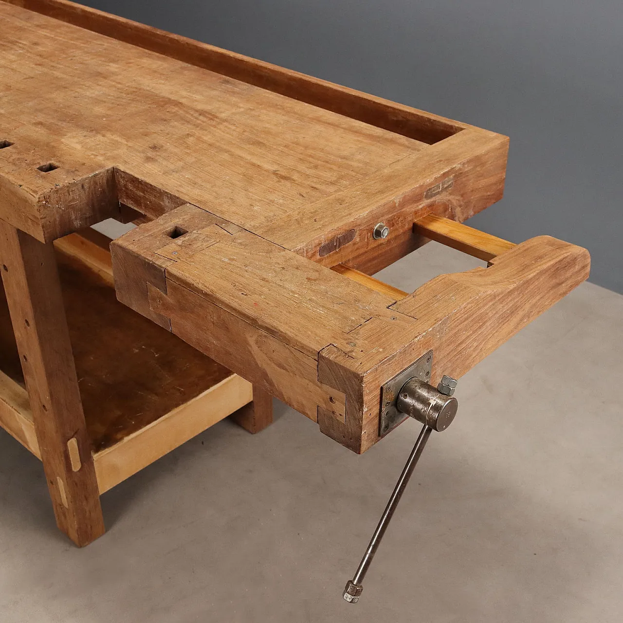 Carpenter's workbench in mahogany and beech, 19th century 9