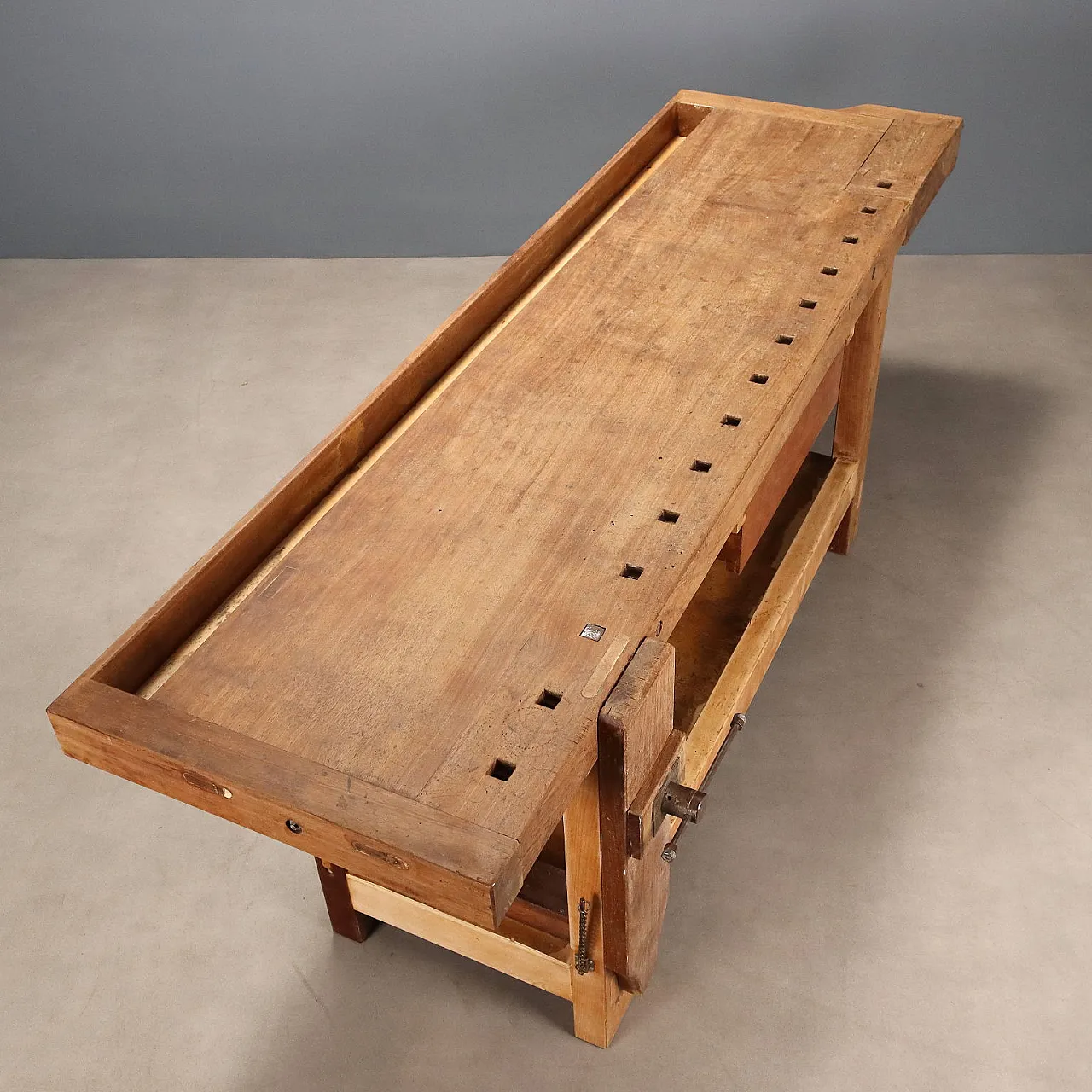 Carpenter's workbench in mahogany and beech, 19th century 10