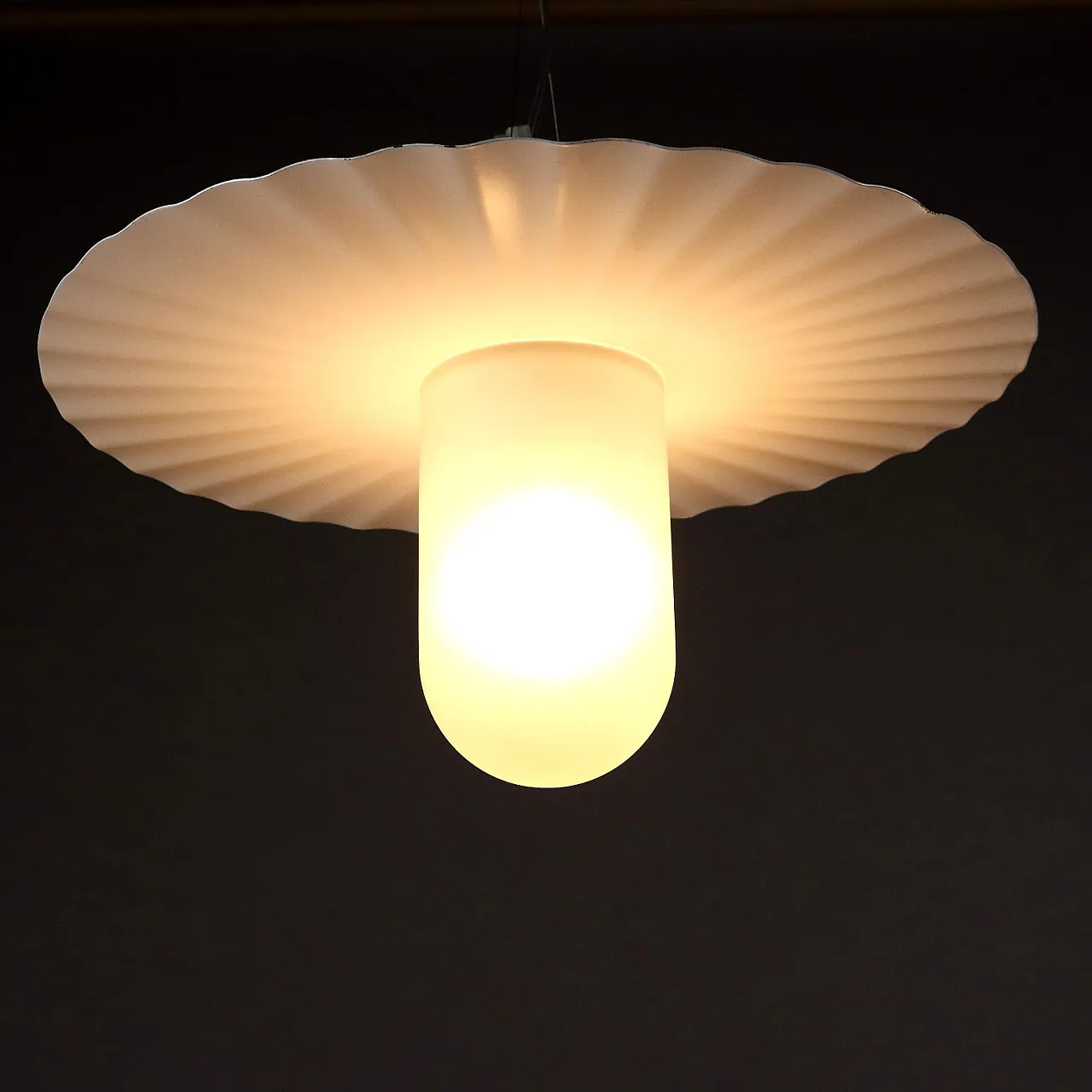 Plissetta chandelier by Achille Castiglioni for Flos, 1980s 3