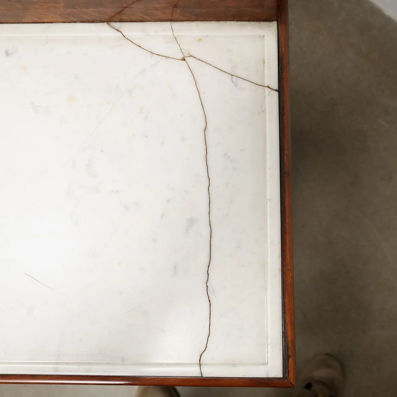 Toeletta Restaurazione con piano in marmo bianco, metà '800 9