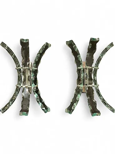 Coppia di applique Zero Quattro per Fontana Arte, anni '70