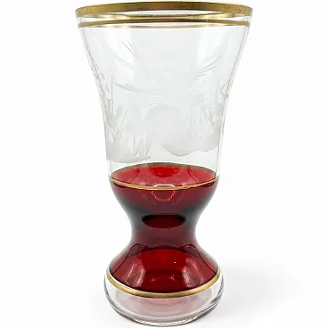 Vaso in cristallo, Boemia, prima metà '900