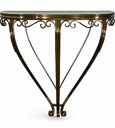 1960s brass console